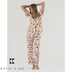 Katie Kime Austin Toile Woven Pant Pajama Set